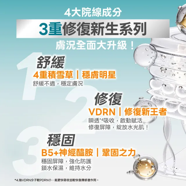 【LEGERE 蘭吉兒】修護防曬素顏組(水感素顏霜50g+VDRN B5修復物理防曬乳35ml)