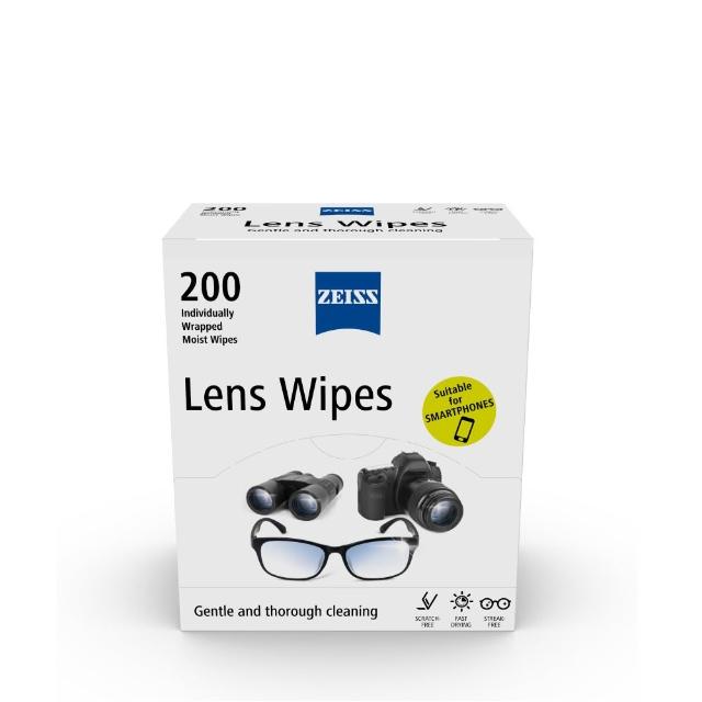 【ZEISS 蔡司】光學拭鏡紙200入(適用眼鏡、3C螢幕、鏡頭)