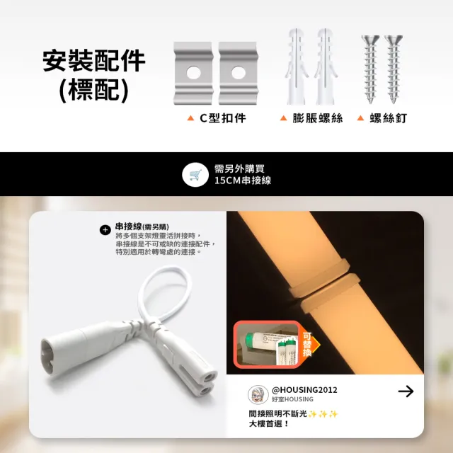 【DanceLight 舞光】4入組 4呎18W LED支架燈 T5 一體化層板燈 不斷光間接照明(白光/自然光/黃光)