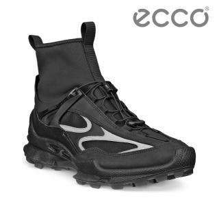 【ecco】BIOM C-TRAIL W NRL聯名款 蹤跡健步套入式快速繫帶戶外運動鞋 女鞋(黑色 84121351562)