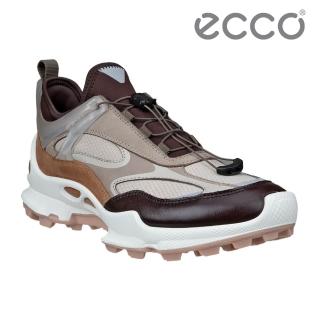 【ecco】BIOM C-TRAIL W NRL聯名款 蹤跡健步運動鞋 女鞋(深紅色/砂礫灰/岩石灰/淺棕色 81041361718)
