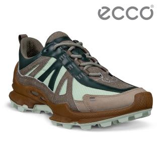 【ecco】BIOM C-TRAIL W NRL聯名款 健步蹤跡拼接戶外運動鞋 女鞋(慄棕色/藻綠色/抹茶綠/棕褐色80344361317)