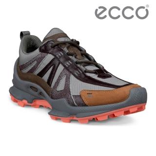 【ecco】BIOM C-TRAIL W NRL聯名款 健步蹤跡拼接戶外運動鞋 女鞋(淺棕色/紅色/鴿子灰/棕褐色 80344361315)
