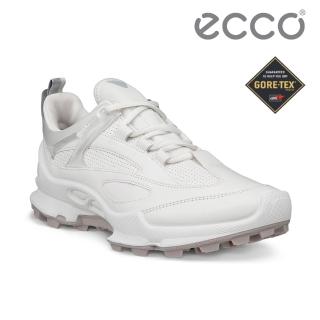 【ecco】BIOM C-TRAIL W 蹤跡健步山系防水運動休閒鞋 女鞋(冰白色 80332350412)