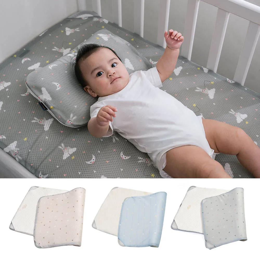 【GIO Pillow】大床 70×120cm 智慧二合一有機棉透氣嬰兒床墊 XM號(透氣床墊 可水洗床墊 嬰兒床墊 彌月禮)