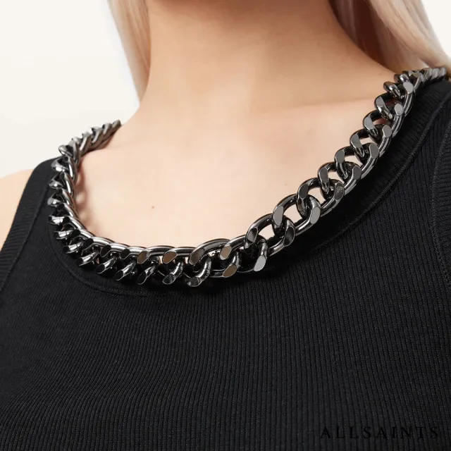 【ALLSAINTS】LUCY 無袖背心-黑 W103JE(貼身版型)