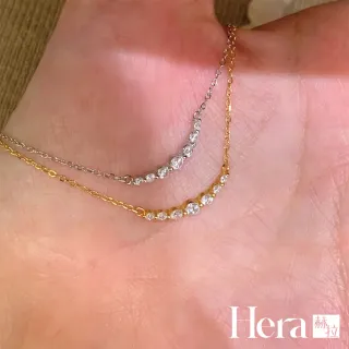 【HERA 赫拉】鍍14K金微笑鎖骨鍊 H115070605(鍍14K微笑 鎖骨鍊)
