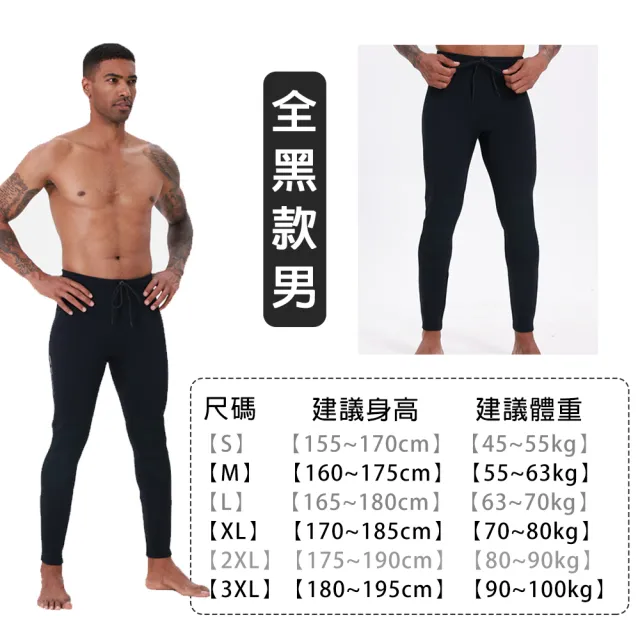 【SWIMFLOW】潛水長褲 男生款 3mm厚(潛水服 防寒 防曬 UPF50 連身長袖 潛水服 浮潛衣 衝浪 泳衣)