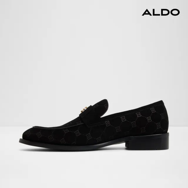【ALDO】BECK-時尚都會印花皮鞋-男鞋(花黑色)