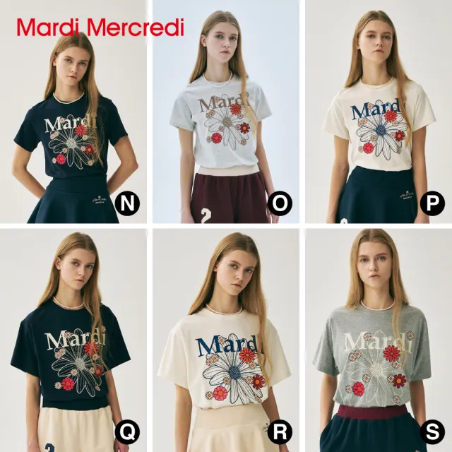【MARDI MERCREDI】印花短TEE 多色 寬鬆 經典小雛菊 繪畫臘腸狗 UNISEX / TSHIRT DDANJI
