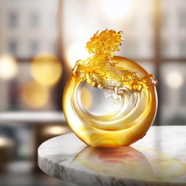 【琉璃工房】麒麟 ! 美  入厝禮退休禮物(送禮/琉璃/禮物/水晶/藝術品/禮贈/企業)