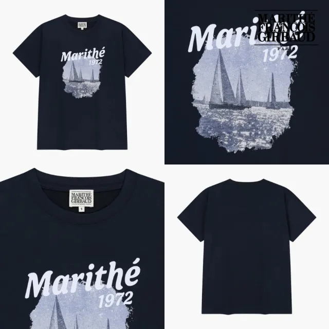 【MARITHE FRANCOIS GIRBAUD】官方旗艦 高允貞同款透氣涼感渡假風印花短袖上衣(多款任選)