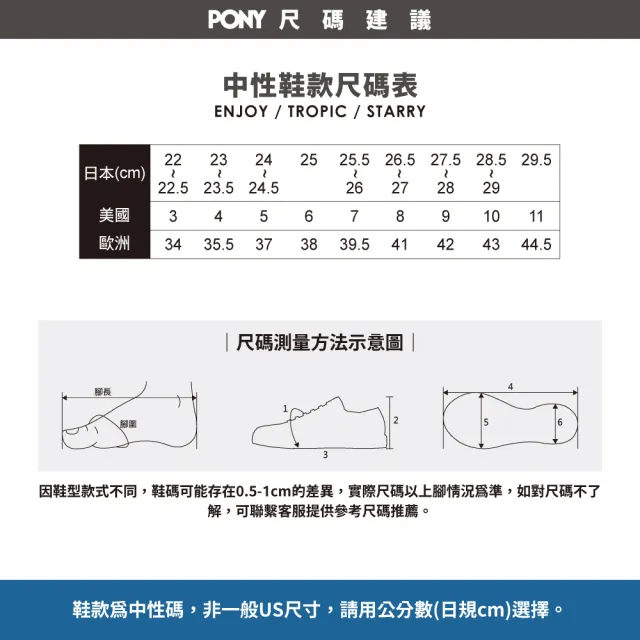 【PONY】STARRY 城市悠遊洞洞鞋 防水休閒鞋 中性款 男 女鞋