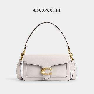 【COACH】蔻馳官方直營 TABBY 26 單肩手袋 單肩包 肩背包-B4/粉筆白色(CH857)
