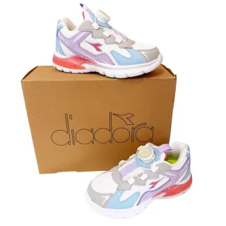 【DIADORA】4E超寬楦中童電燈鞋 女童鞋 童鞋 運動鞋 旋轉扣鞋 中大童