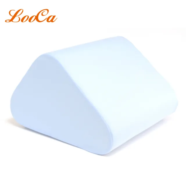 【LooCa】吸濕排汗萬用三角靠墊(藍)