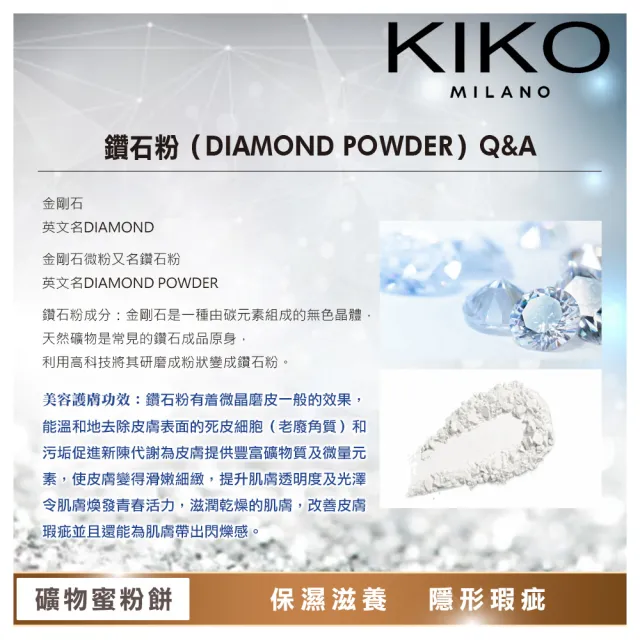 【KIKO MILANO】恆彩裸肌礦物蜜粉餅 9.7g(蜜粉/底妝/定妝/BB霜/CC霜/妝前乳)