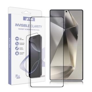 【VXTRA】三星 Galaxy S25 Ultra 全膠貼合 滿版疏水疏油9H鋼化頂級玻璃膜-黑