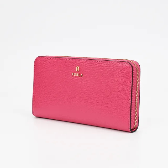 【FURLA 芙拉】Camellia XL 12卡拉鍊長夾(粉紅)