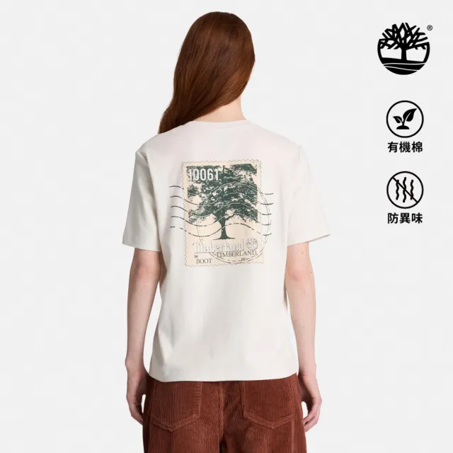 【Timberland】女款白色TimberFresh™科技短袖T恤(0YH5JCM9)
