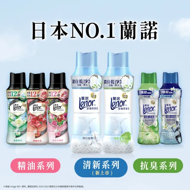 VIP【Lenor 蘭諾】衣物芳香豆 補充包 x8 /430/440/455ml(香香豆/抗菌豆/香氛精油豆)