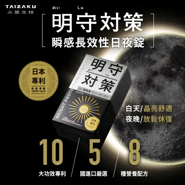 【TAIZAKU 火星生技】武倍魚油 60粒/盒+明守對策-葉黃素24hr日夜錠40顆 即期品