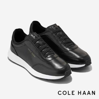 【Cole Haan】GRANDPRO LUXE MILE SLIP-ON SNEAKERS 真皮休閒鞋 女款寬楦 黑色(W37799)