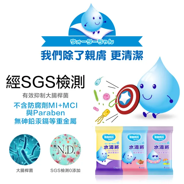 【奈森克林】水滴將柔濕巾超值多入組(一般型/超厚型/加大加厚/酒精款/迷你包)