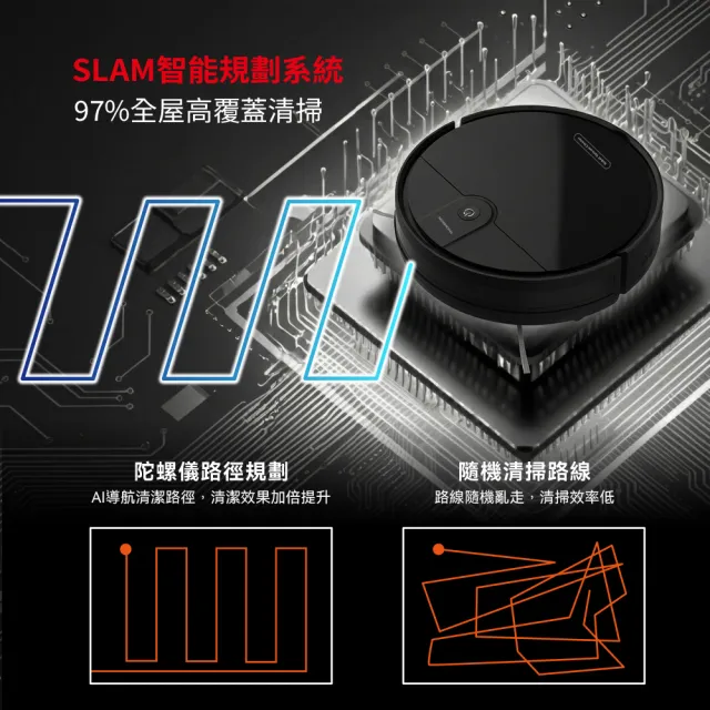 【THOMSON】mo獨家!智慧導航掃地機 TM-SAV78DS (掃吸拖三合一、水洗HEPA濾網、500ml大容量塵盒)