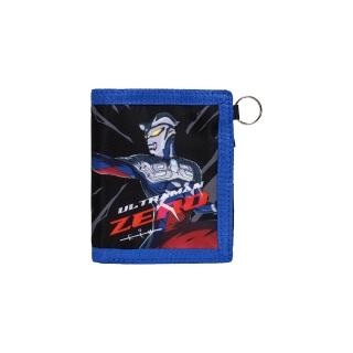 【IMPACT 怡寶】Ultraman超人力霸王傑洛短夾零錢包-黑配藍 IMUTW01BK