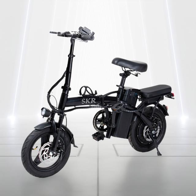 【SKR】現貨 14吋摺疊電動自行車 350W免駕照安全帽可載人 P1小旋風電動輔助自行車 尊爵款 (電輔車)