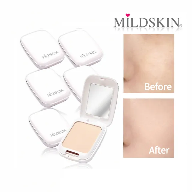 【MILDSKIN 麥德絲肌】淨白隔離礦物粉餅(6入組)