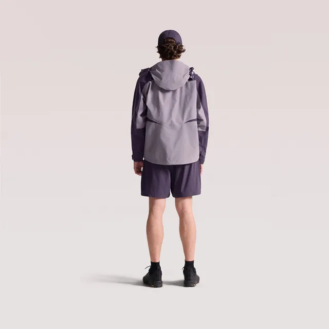 【The North Face】北面男款灰色DRYVENT防水可拆式連帽衝鋒衣｜8F19JZU 外套