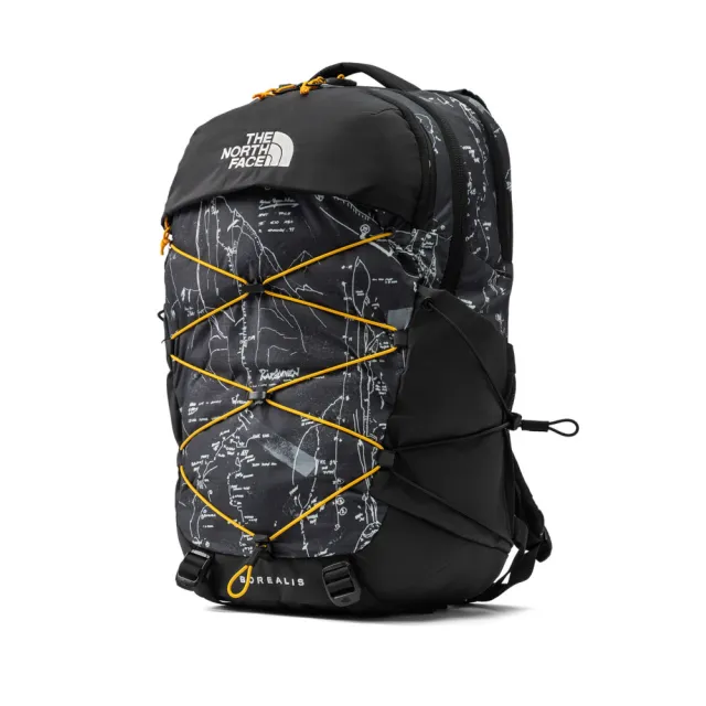 【The North Face】北面男女款深灰色DWR防潑水大容量休閒後背包｜52SEMV3 筆電包/登山包