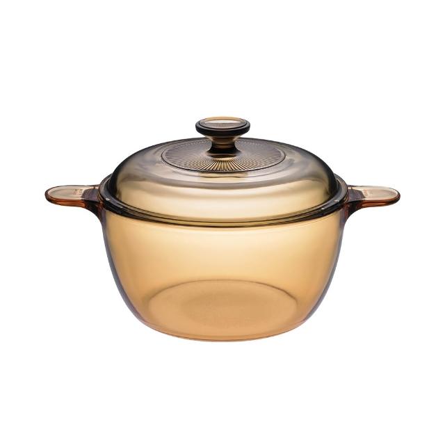 【CorelleBrands 康寧餐具】2.5L晶彩透明鍋