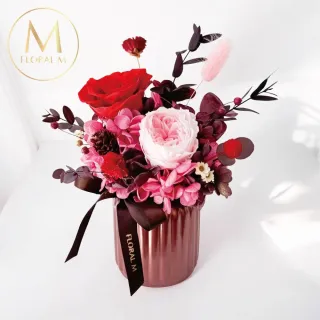 【Floral M】凡爾賽花園永生花禮贈香氛油(乾燥花/永生花/情人節花禮/告白禮物/生日禮物/開幕花禮/居家擺飾)