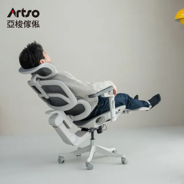 【Artso 亞梭】Switch AIR動態撐腰追背椅(自行組裝/電腦椅/人體工學椅/辦公椅/椅子/全網椅)