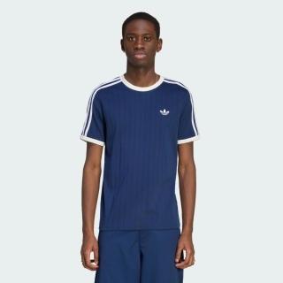【adidas 愛迪達】3s Tee Str 男 T恤 運動上衣 休閒短袖 深藍 亞版 經典運動款(KS7448)