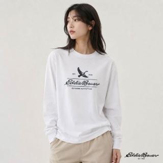 【Eddie Bauer】JAPAN EDITION 中性經典LOGO印花長袖TEE 任選 E-1TEA-1817