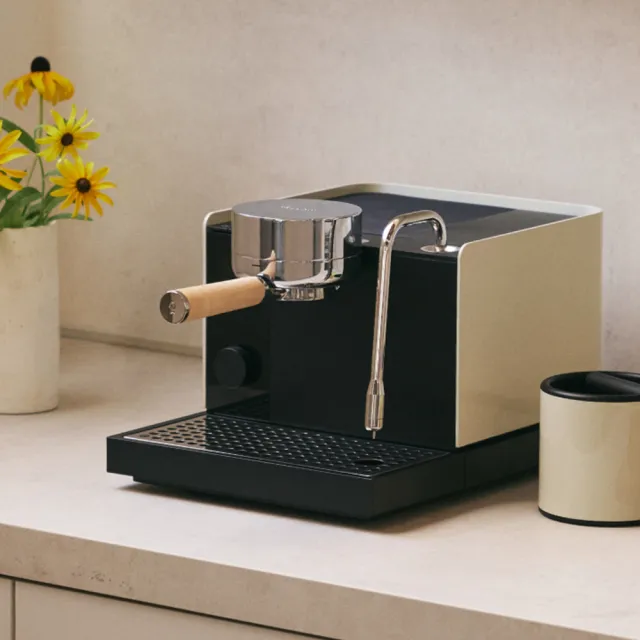 【FELLOW】Espresso Series 1 半自動義式咖啡機 芝麻白(搭配楓木把手)