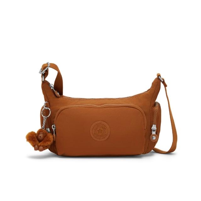 【KIPLING】『牛角包』（網路獨家款）暖駝棕輕巧多袋側背包-GABBETTE S