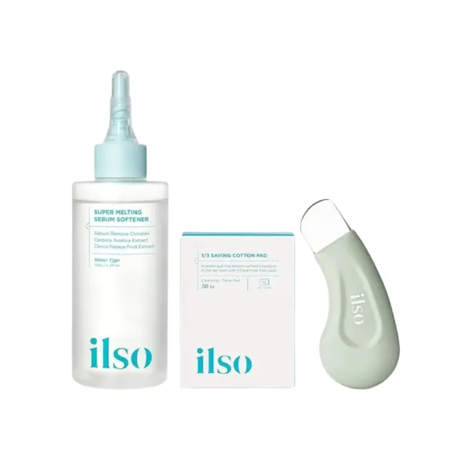 【ilso】韓國ilso 溫和粉刺導出液套組 (溫刺導出液150ml+化妝棉40枚+多功能粉刺去除棒)
