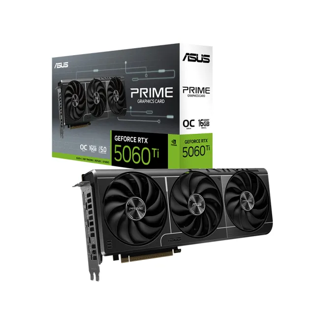 【ASUS 華碩】PRIME GeForce RTX™ 5060 Ti 16GB GDDR7 OC 超頻版 顯示卡