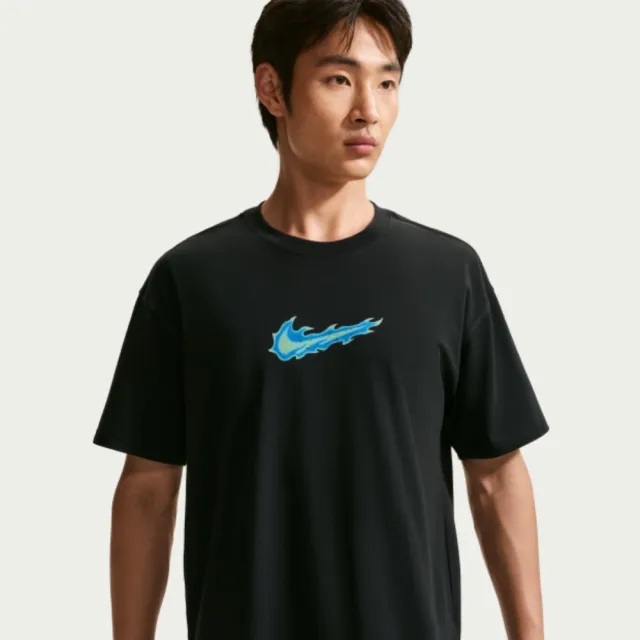 【NIKE 耐吉】短袖上衣 男 訓練 慢跑 AS M NK SS MAX 90 STREET TEE 黑 IW1201-010