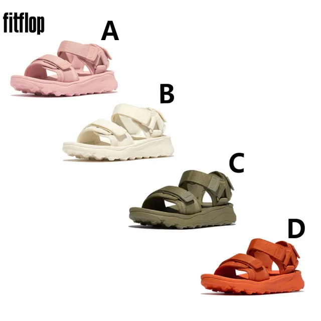 【FitFlop】防水可調式/水鑽金屬/Z字亮片/素面鬆緊/花卉皮革/夾腳後帶涼拖鞋-女(多款)