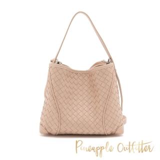 【Pineapple Outfitter】慵懶優雅編織隨身托特包(粉色)