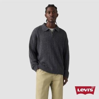 【LEVIS】Mason 四分之一拉鍊針織毛衣 / 羊毛混紡 男生上衣 熱賣單品 007T6-0000