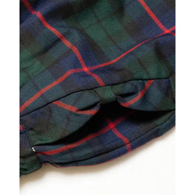 【SCOTTISH HOUSE】荷葉邊短褲內搭褲-紅綠格/卡其紅CHUB2208