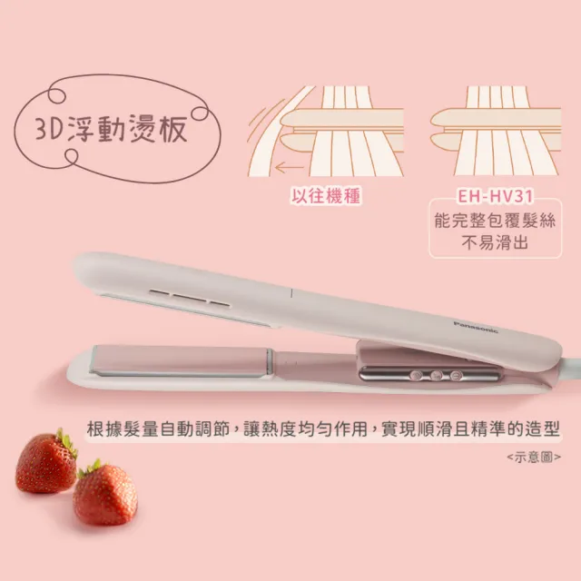 【Panasonic 國際牌】負離子直捲兩用造型器-抹茶歐蕾(EH-HV31-G)
