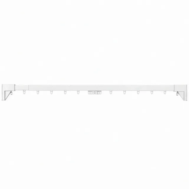 【NITORI 宜得利家居】◆免鑽孔伸縮窗簾軌 TR1 WH 150-190(免鑽孔 伸縮窗簾軌 窗簾軌 窗簾)